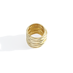 Statement Gold Coil Ring