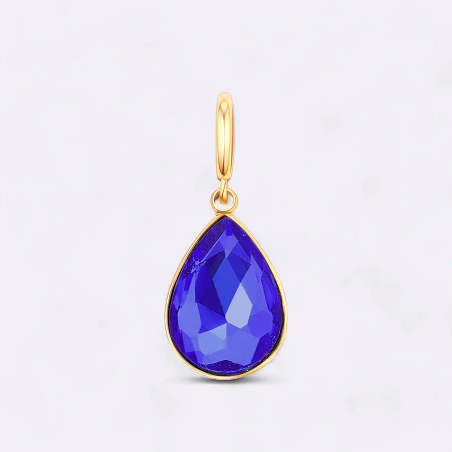 Teardrop Birthstone Charm