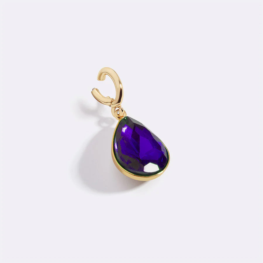Teardrop Birthstone Charm