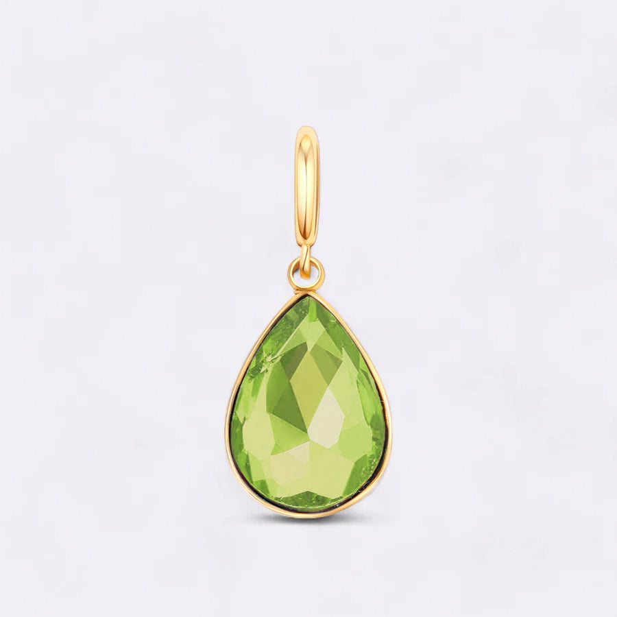 Teardrop Birthstone Charm
