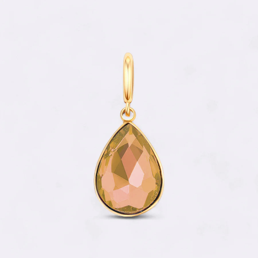 Teardrop Birthstone Charm