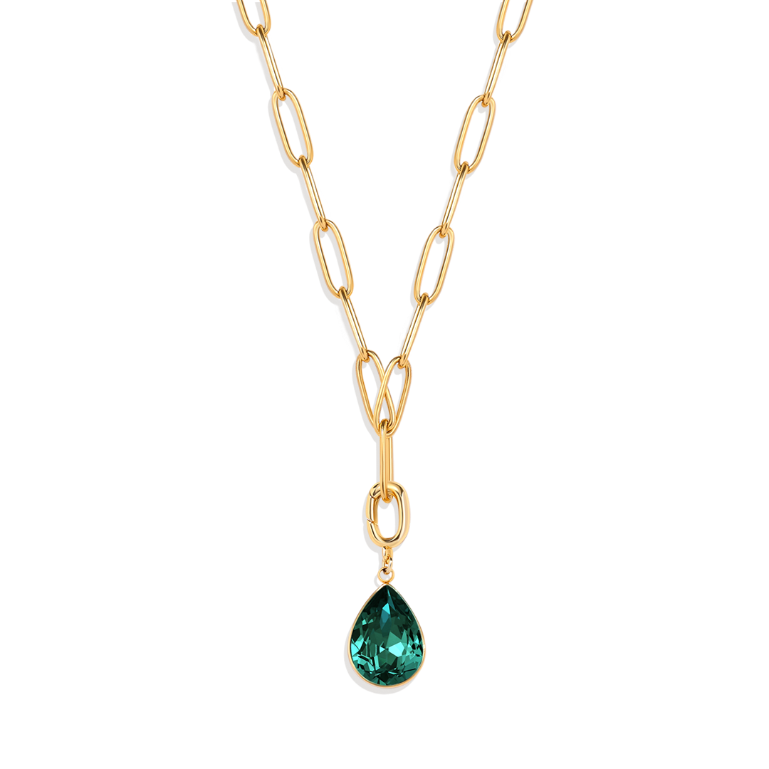 Teardrop Birthstone Charm