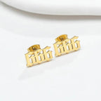 Tiny Angel Number Earrings