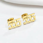 Tiny Angel Number Earrings