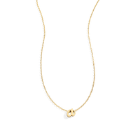 Tiny Script Initial Necklace