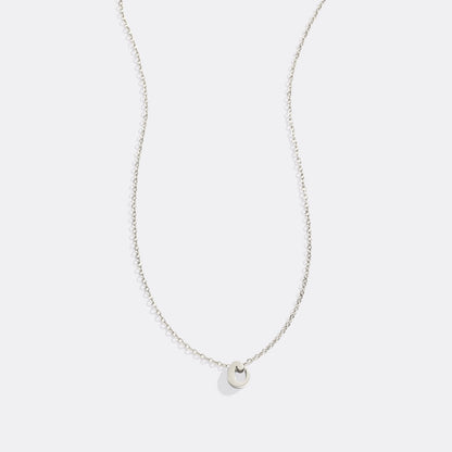 Tiny Script Initial Necklace