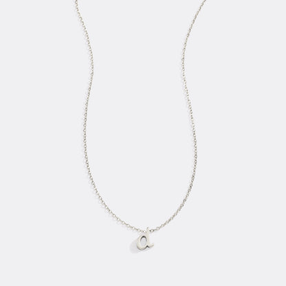 Tiny Script Initial Necklace