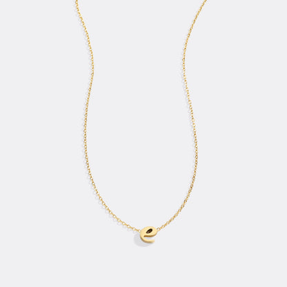 Tiny Script Initial Necklace