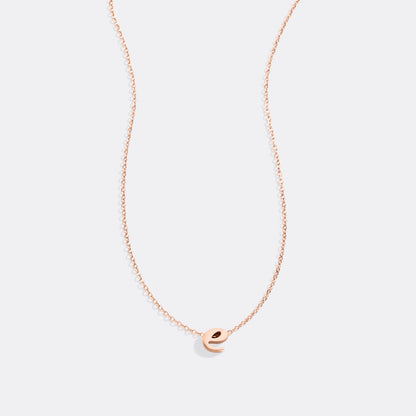 Tiny Script Initial Necklace