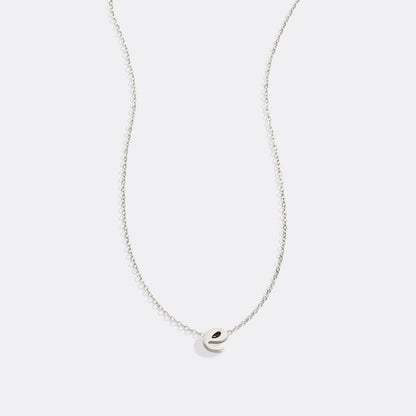Tiny Script Initial Necklace