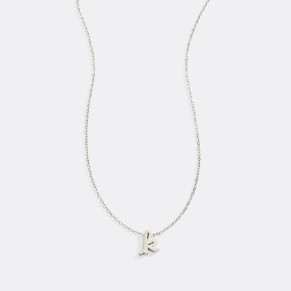 Tiny Script Initial Necklace