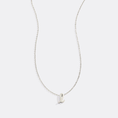 Tiny Script Initial Necklace