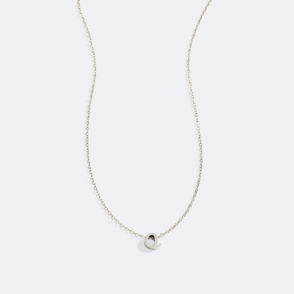 Tiny Script Initial Necklace