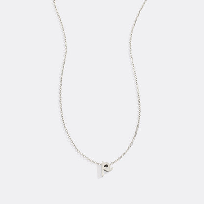 Tiny Script Initial Necklace
