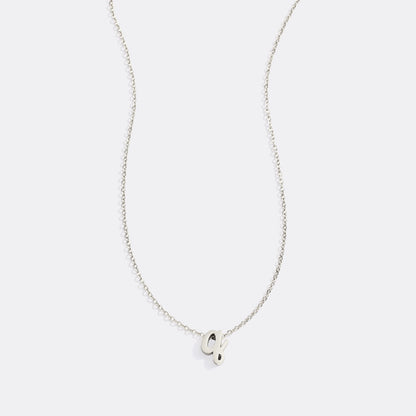 Tiny Script Initial Necklace