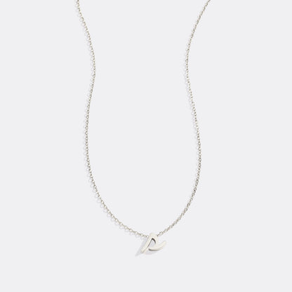 Tiny Script Initial Necklace