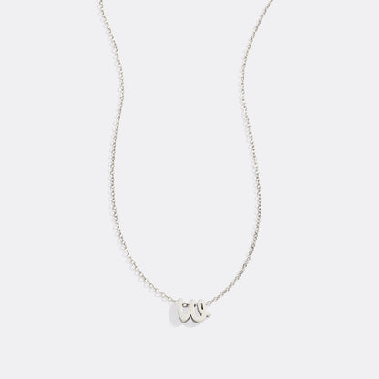 Tiny Script Initial Necklace