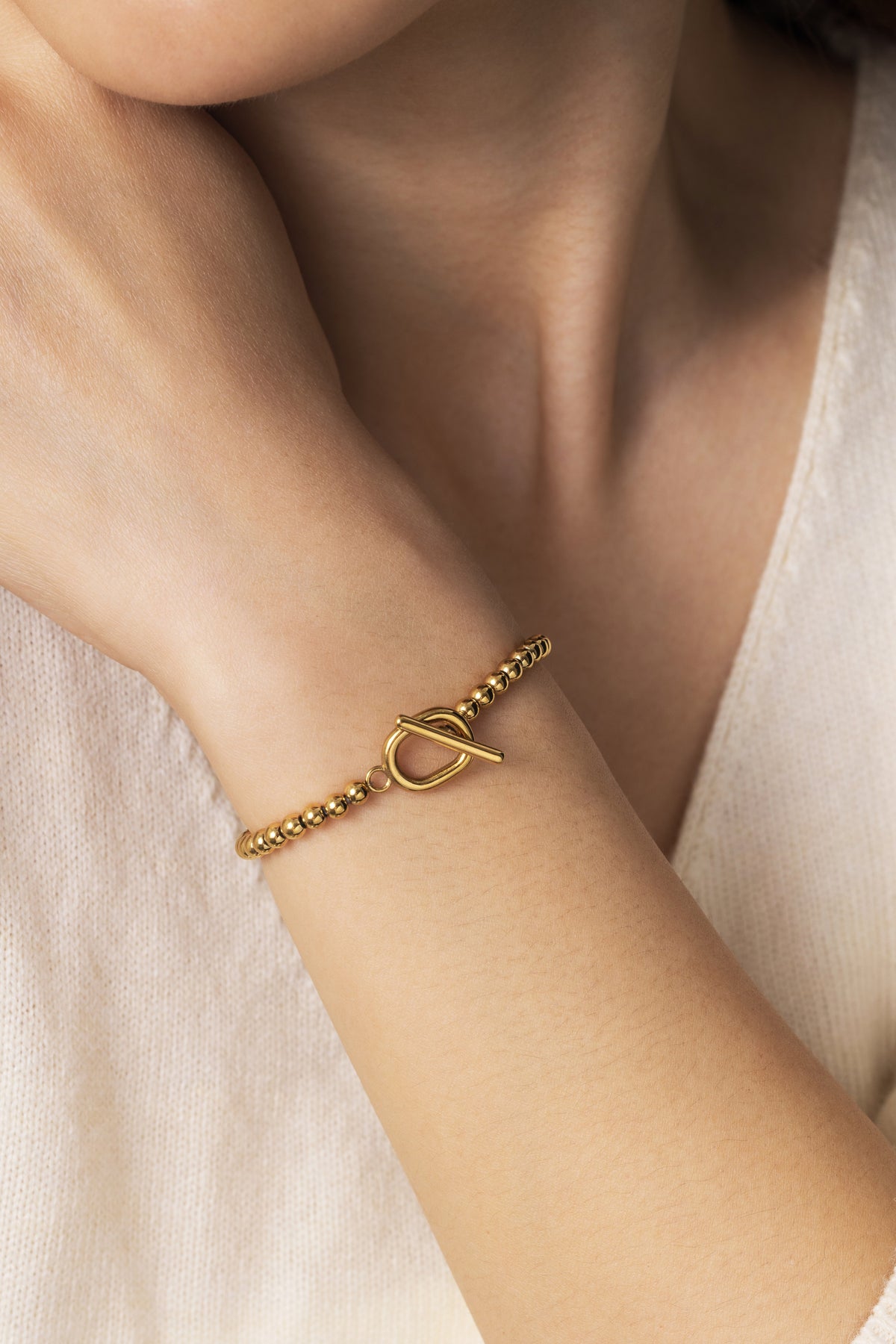 Toggle Clasp Beaded Bracelet