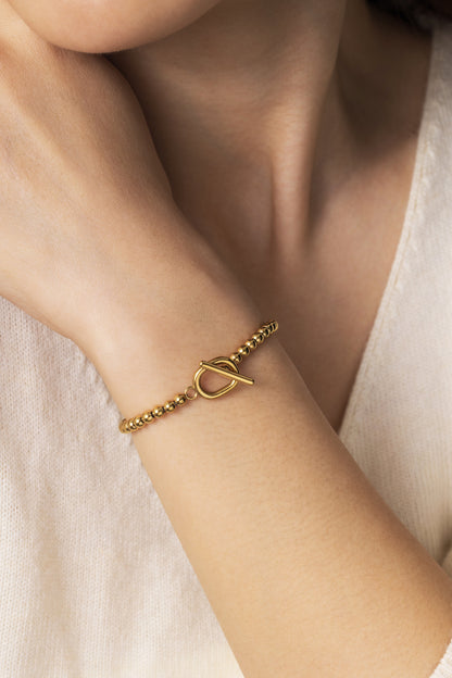 Toggle Clasp Beaded Bracelet