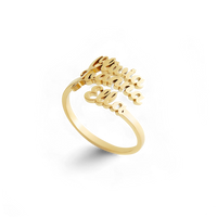 Triple Name Ring