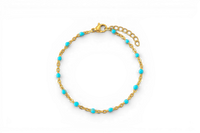 Turquoise Beaded Station Bracelet