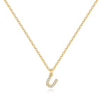 Pavé Uppercase Initial Necklace