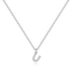 Pavé Uppercase Initial Necklace