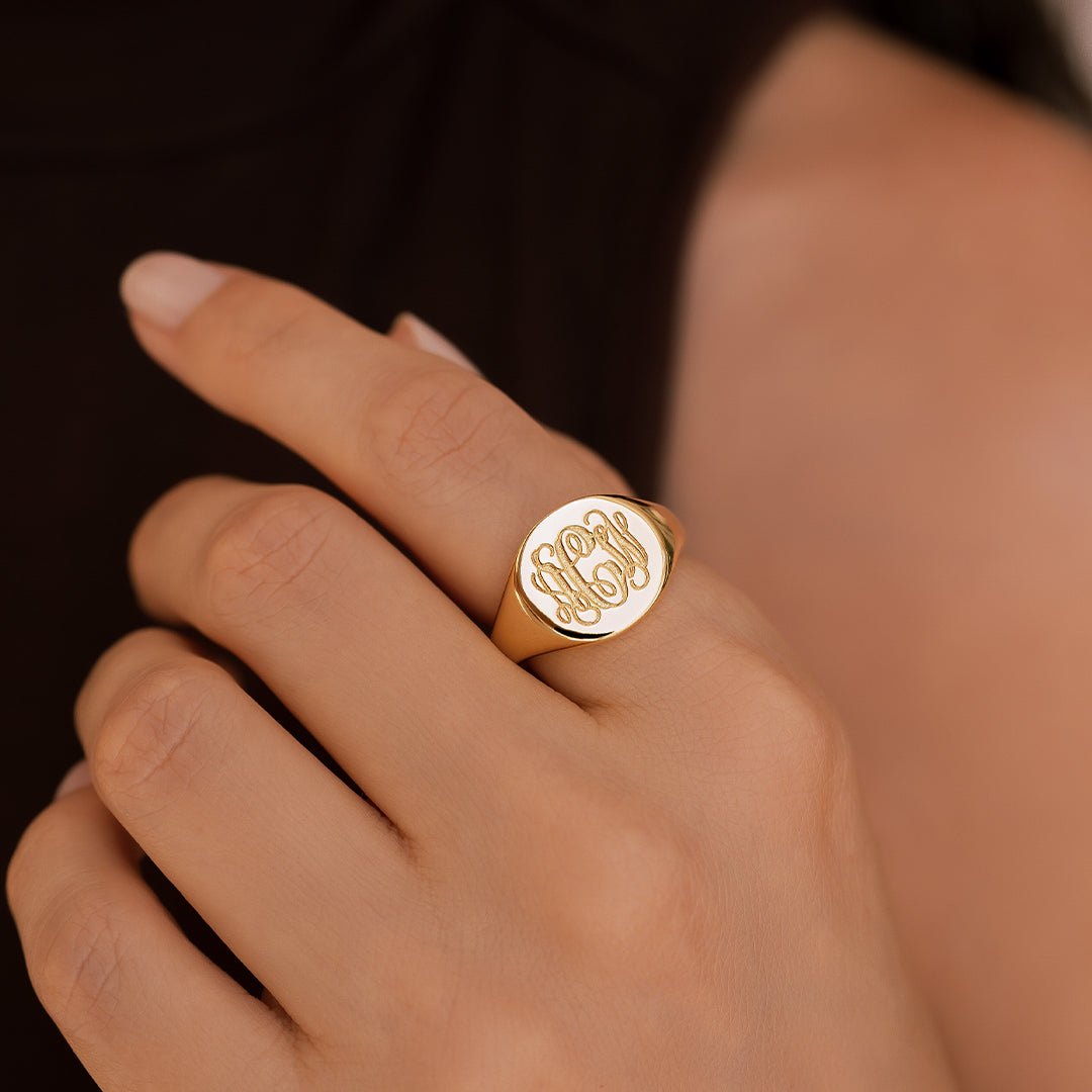Monogram Signet Ring