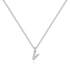 Pavé Uppercase Initial Necklace