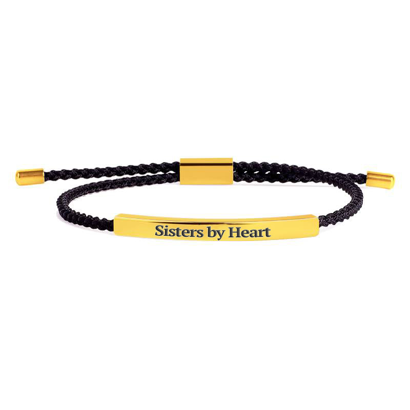 Not Sisters By Blood But Sisters By Heart Inspire Bracelet