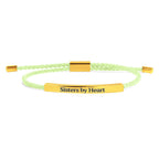 Not Sisters By Blood But Sisters By Heart Inspire Bracelet