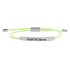 Not Sisters By Blood But Sisters By Heart Inspire Bracelet