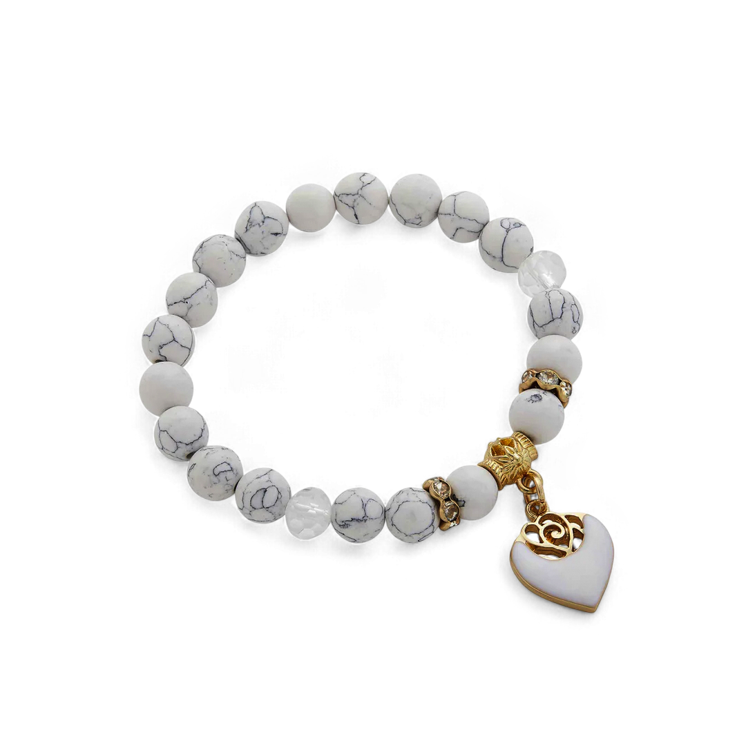 White Beaded Bracelet