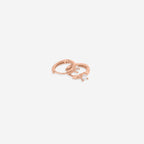 Dainty Single Stone Huggie Hoops