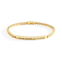You Are The Sister I Got To Choose Beaded Inspire Bracelet