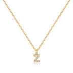 Pavé Uppercase Initial Necklace