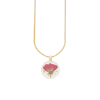 Pressed Birth Flower Necklace