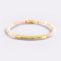 Gold Plate and Rose Quartz