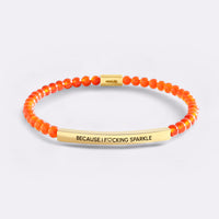 Gold Plate with Carnelian Beads