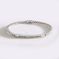 Silver Plate with Silver Beads