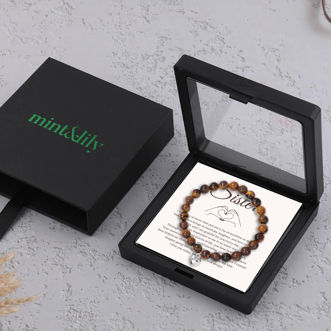 To My Sister Stone Bracelet