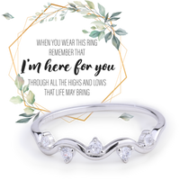 Highs And Lows Wave Ring