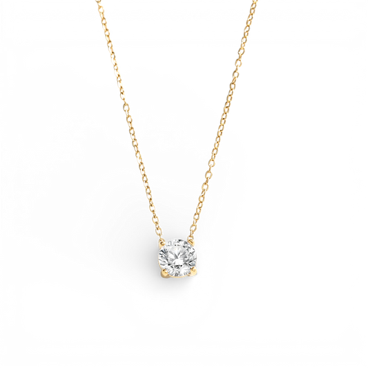 Solitaire Pendant Necklace