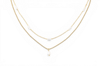 Dainty Layered Pearl Necklace