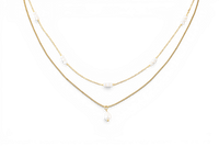 Dainty Layered Pearl Necklace