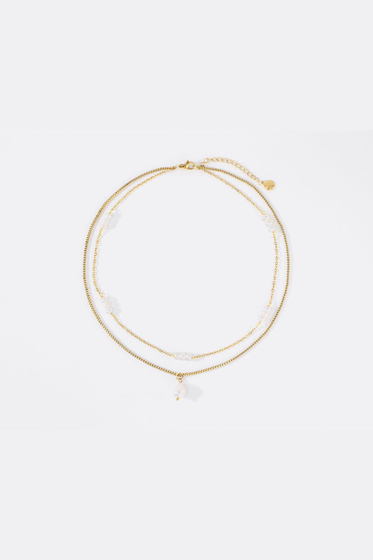 Dainty Layered Pearl Necklace