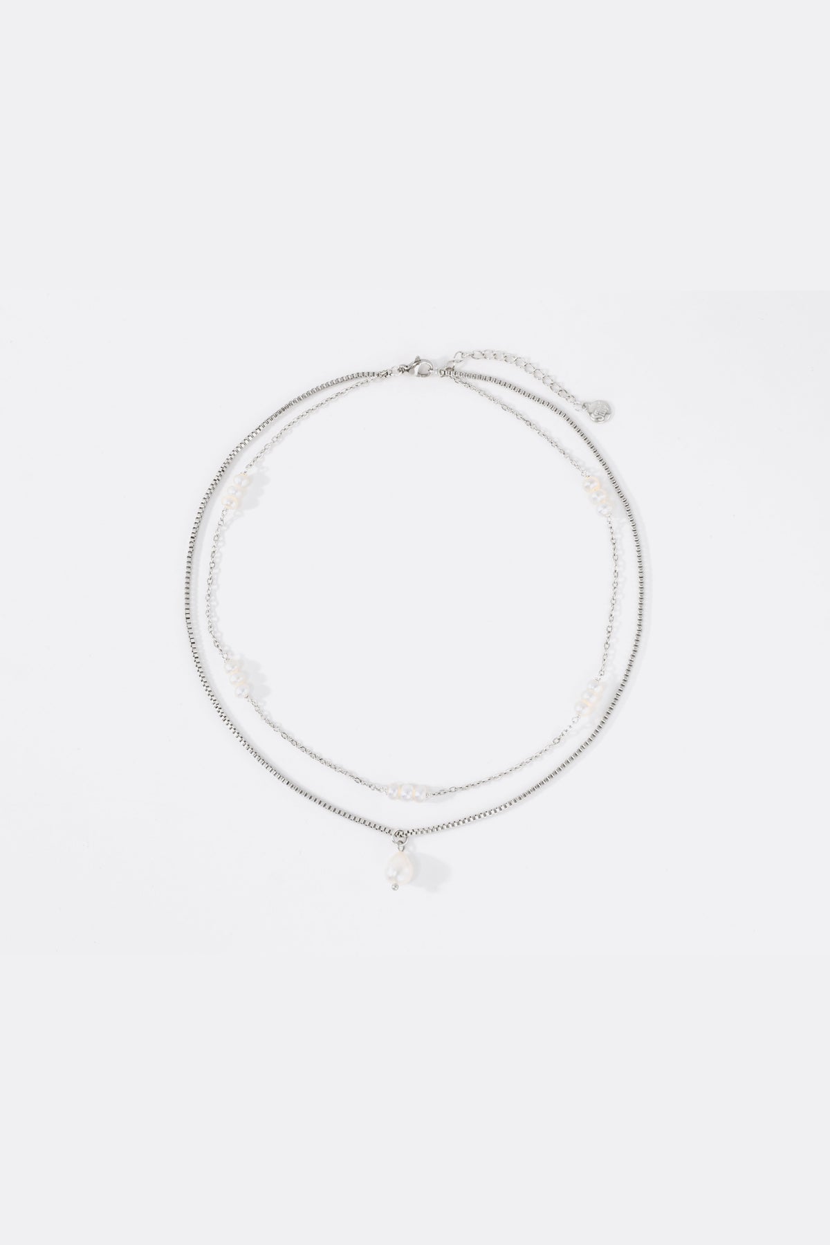 Dainty Layered Pearl Necklace
