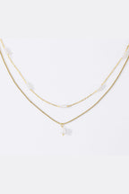 Dainty Layered Pearl Necklace