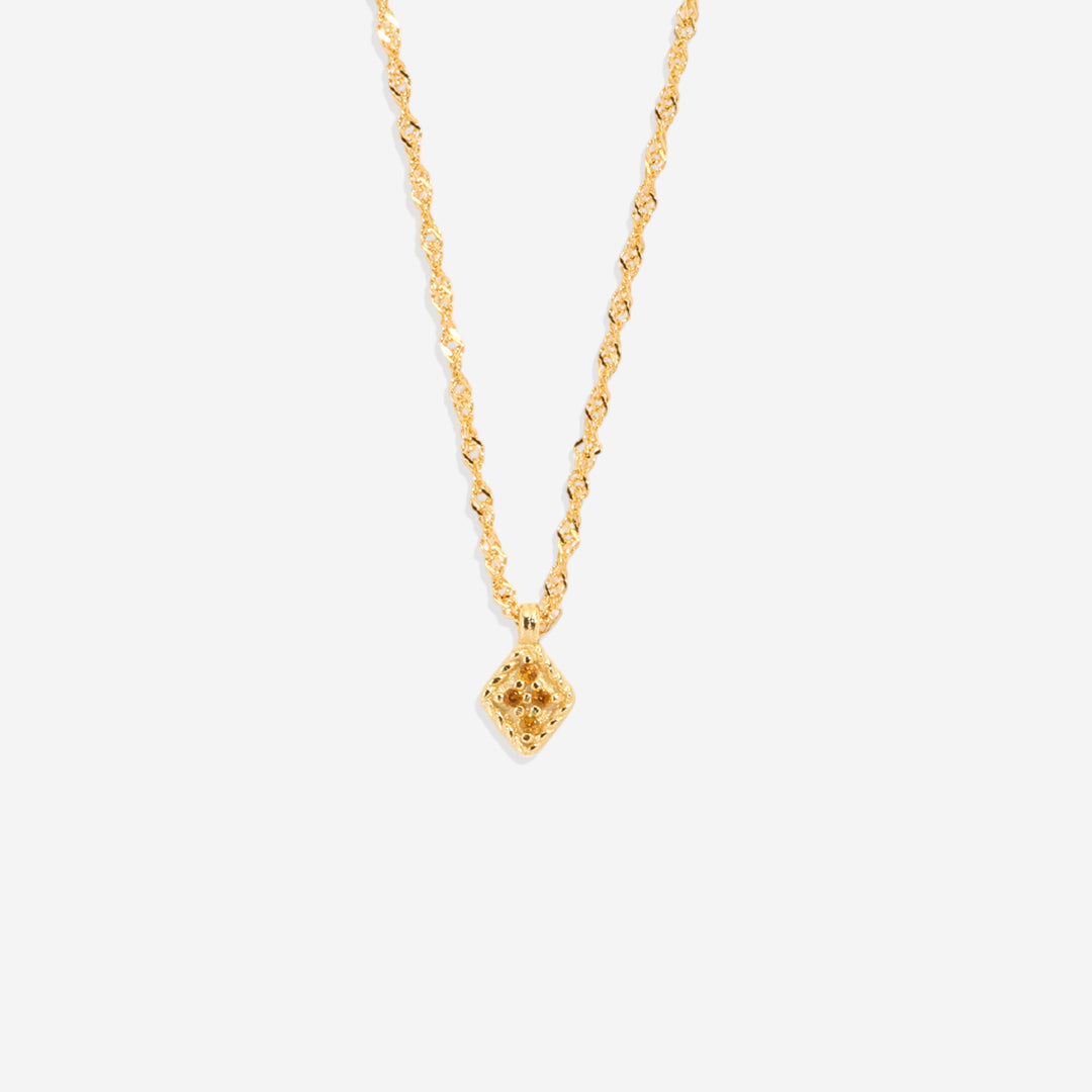 Dainty Birthstone Kite Necklace