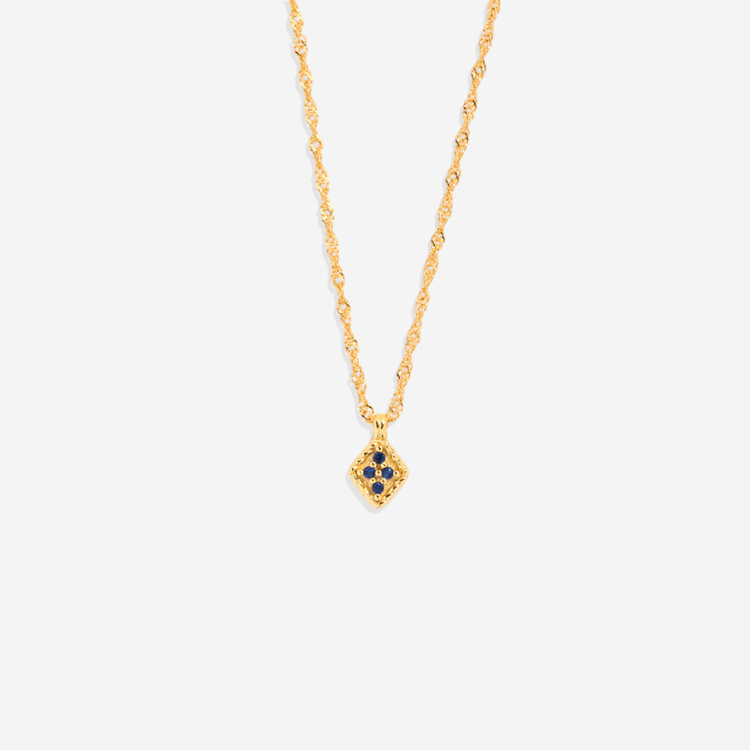 Dainty Birthstone Kite Necklace